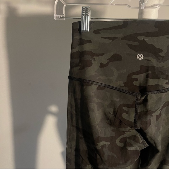 Lululemon Align Pant *Full Length 28" Incognito Camo Multi Gator Green - Picture 6 of 10